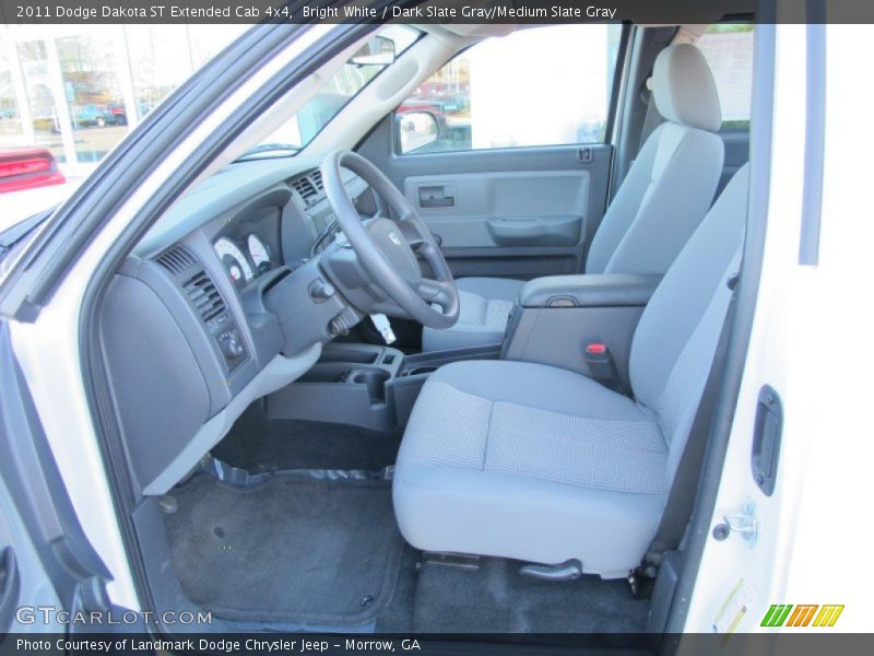 Bright White / Dark Slate Gray/Medium Slate Gray 2011 Dodge Dakota ST Extended Cab 4x4