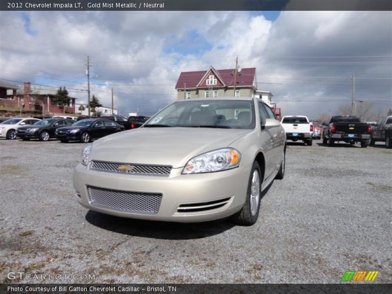 Gold Mist Metallic / Neutral 2012 Chevrolet Impala LT