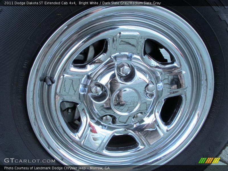 Bright White / Dark Slate Gray/Medium Slate Gray 2011 Dodge Dakota ST Extended Cab 4x4