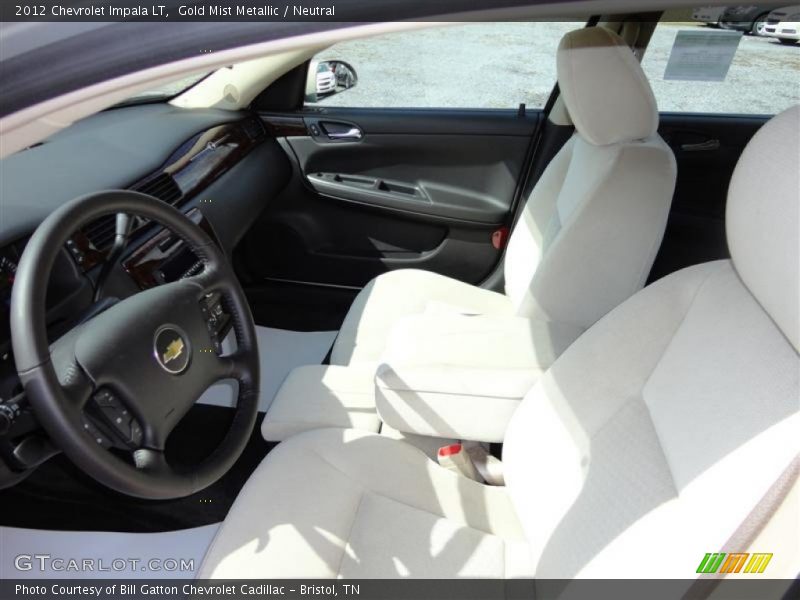 Gold Mist Metallic / Neutral 2012 Chevrolet Impala LT