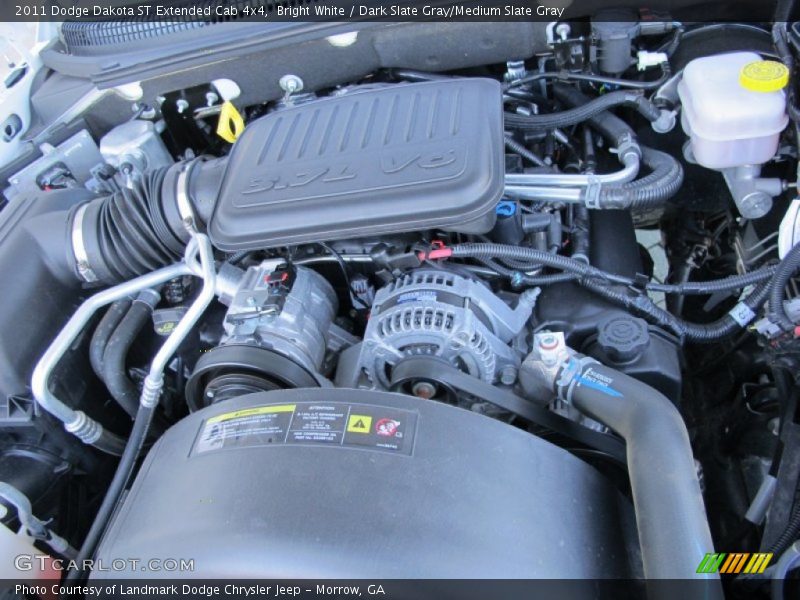 Bright White / Dark Slate Gray/Medium Slate Gray 2011 Dodge Dakota ST Extended Cab 4x4