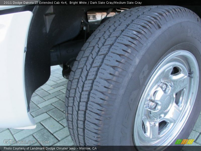 Bright White / Dark Slate Gray/Medium Slate Gray 2011 Dodge Dakota ST Extended Cab 4x4