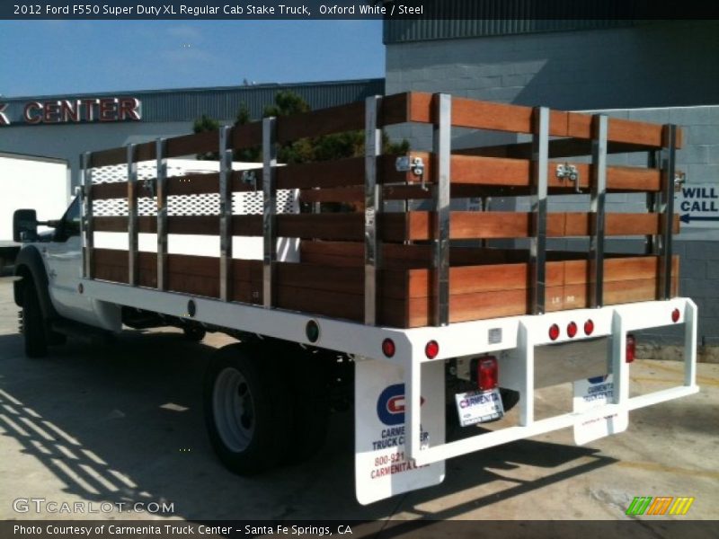 Oxford White / Steel 2012 Ford F550 Super Duty XL Regular Cab Stake Truck