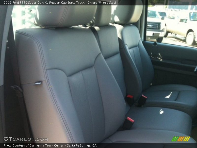 Oxford White / Steel 2012 Ford F550 Super Duty XL Regular Cab Stake Truck