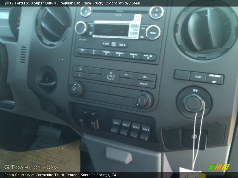 Oxford White / Steel 2012 Ford F550 Super Duty XL Regular Cab Stake Truck