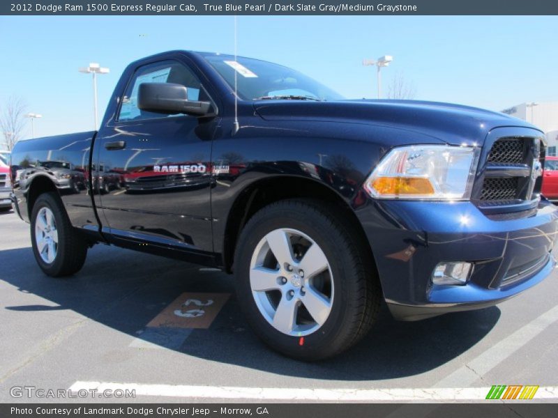 True Blue Pearl / Dark Slate Gray/Medium Graystone 2012 Dodge Ram 1500 Express Regular Cab