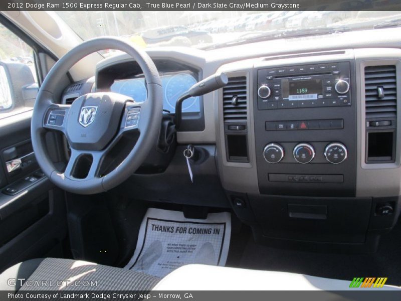 True Blue Pearl / Dark Slate Gray/Medium Graystone 2012 Dodge Ram 1500 Express Regular Cab