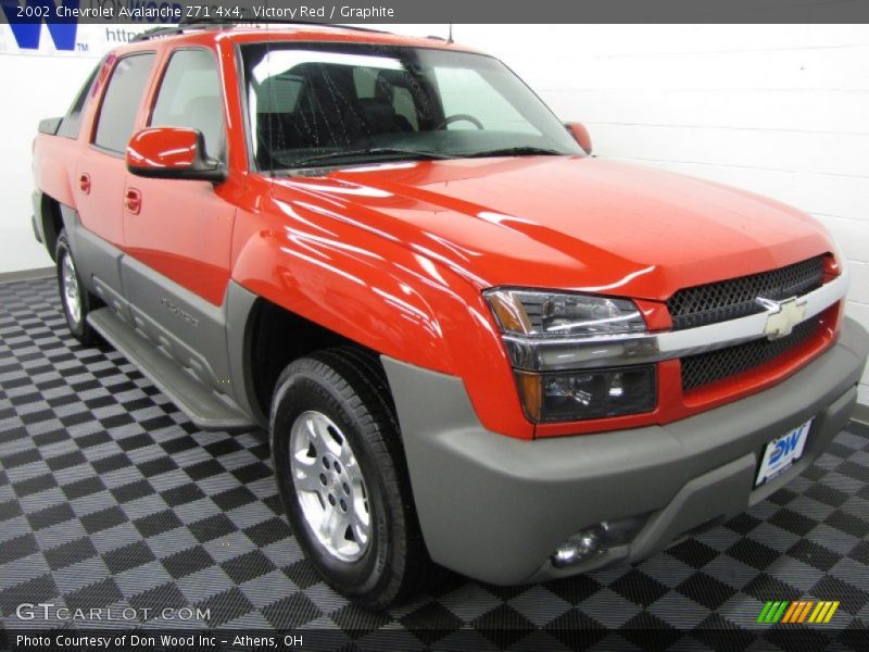 Victory Red / Graphite 2002 Chevrolet Avalanche Z71 4x4