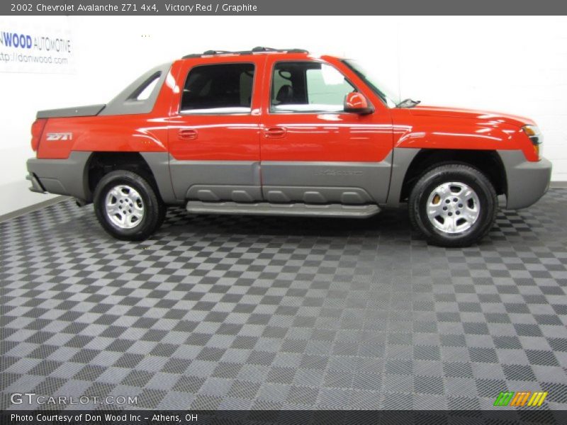 Victory Red / Graphite 2002 Chevrolet Avalanche Z71 4x4