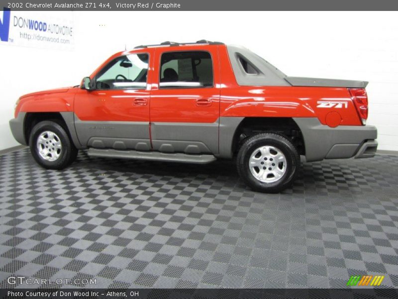 Victory Red / Graphite 2002 Chevrolet Avalanche Z71 4x4