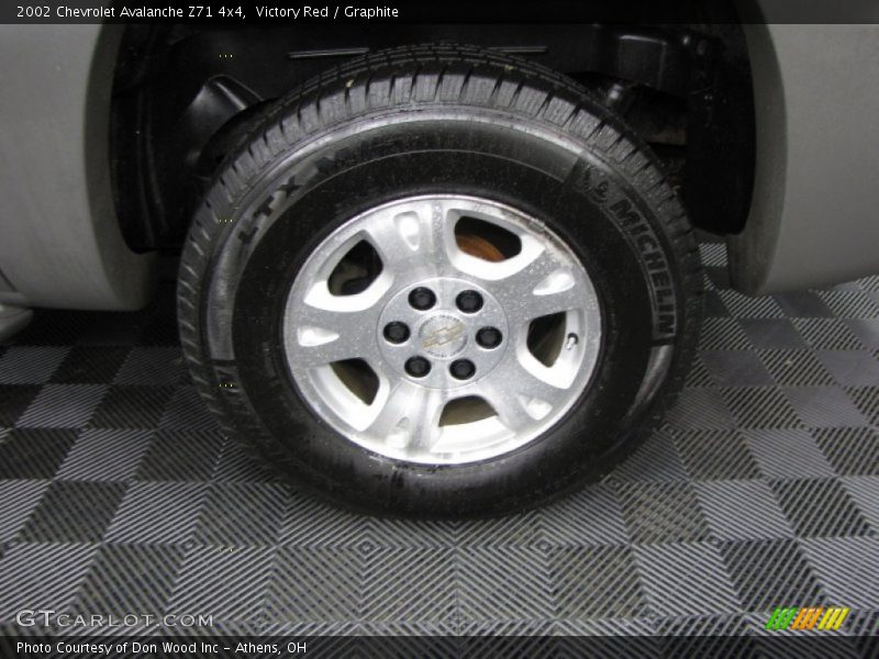 Victory Red / Graphite 2002 Chevrolet Avalanche Z71 4x4