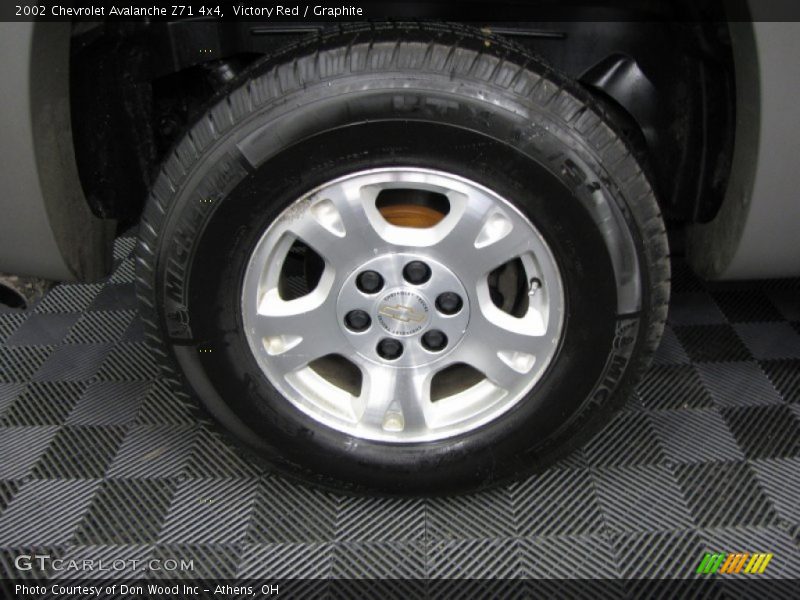 Victory Red / Graphite 2002 Chevrolet Avalanche Z71 4x4