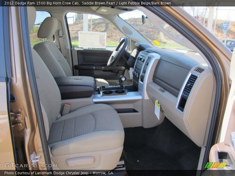 Saddle Brown Pearl / Light Pebble Beige/Bark Brown 2012 Dodge Ram 1500 Big Horn Crew Cab