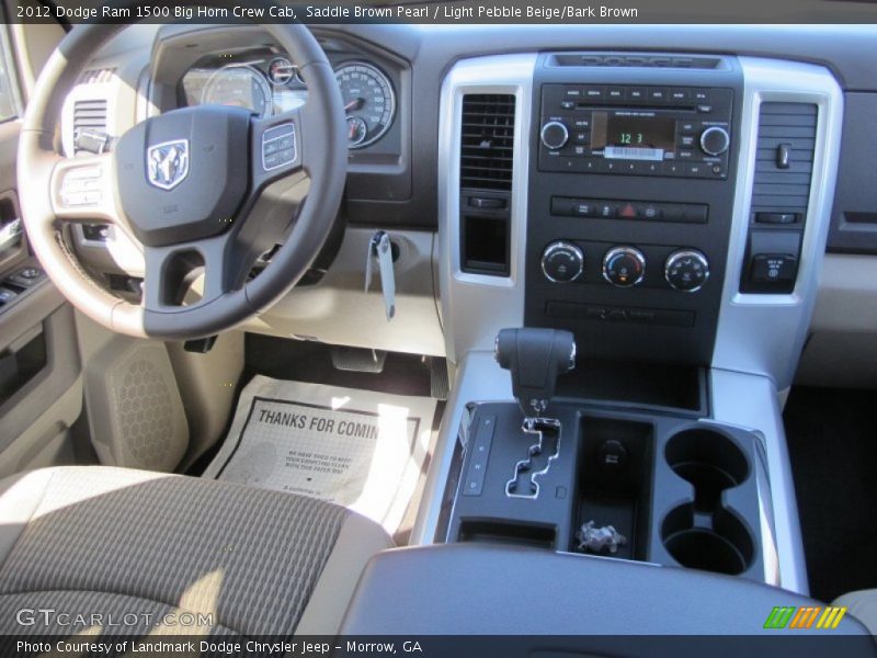 Saddle Brown Pearl / Light Pebble Beige/Bark Brown 2012 Dodge Ram 1500 Big Horn Crew Cab