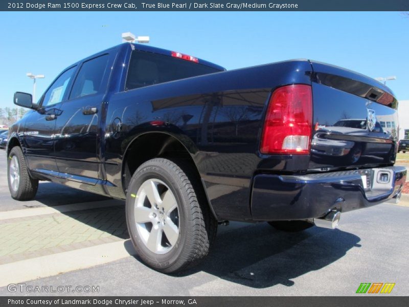 True Blue Pearl / Dark Slate Gray/Medium Graystone 2012 Dodge Ram 1500 Express Crew Cab