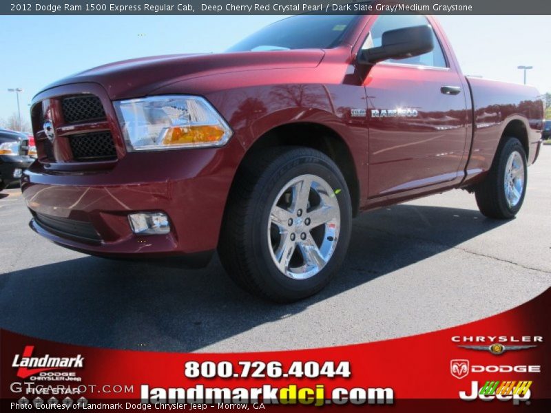 Deep Cherry Red Crystal Pearl / Dark Slate Gray/Medium Graystone 2012 Dodge Ram 1500 Express Regular Cab