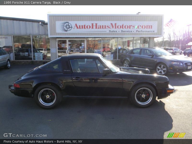 Black / Grey 1986 Porsche 911 Carrera Targa