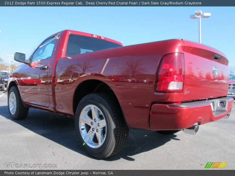 Deep Cherry Red Crystal Pearl / Dark Slate Gray/Medium Graystone 2012 Dodge Ram 1500 Express Regular Cab