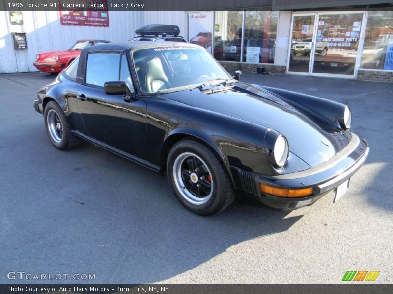 Black / Grey 1986 Porsche 911 Carrera Targa