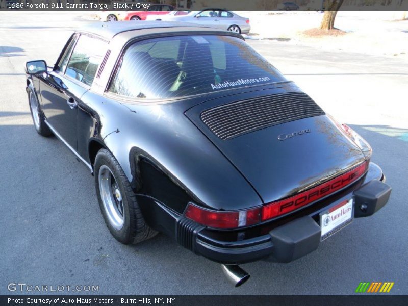 Black / Grey 1986 Porsche 911 Carrera Targa