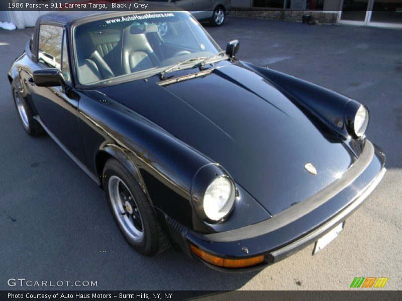 Black / Grey 1986 Porsche 911 Carrera Targa