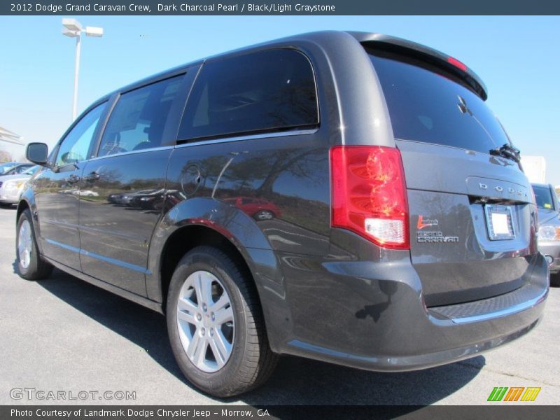 Dark Charcoal Pearl / Black/Light Graystone 2012 Dodge Grand Caravan Crew