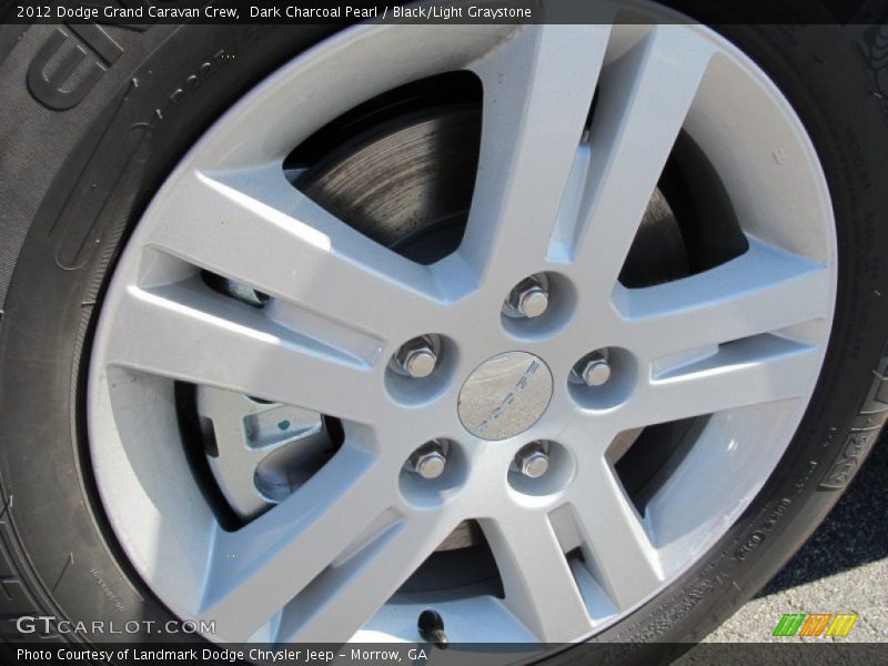 Dark Charcoal Pearl / Black/Light Graystone 2012 Dodge Grand Caravan Crew