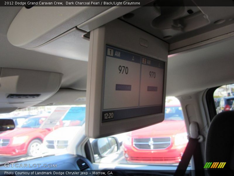 Dark Charcoal Pearl / Black/Light Graystone 2012 Dodge Grand Caravan Crew