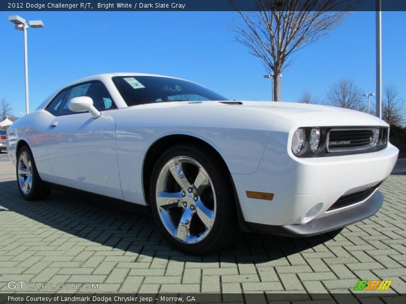 Bright White / Dark Slate Gray 2012 Dodge Challenger R/T