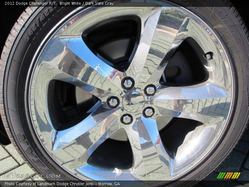 Bright White / Dark Slate Gray 2012 Dodge Challenger R/T