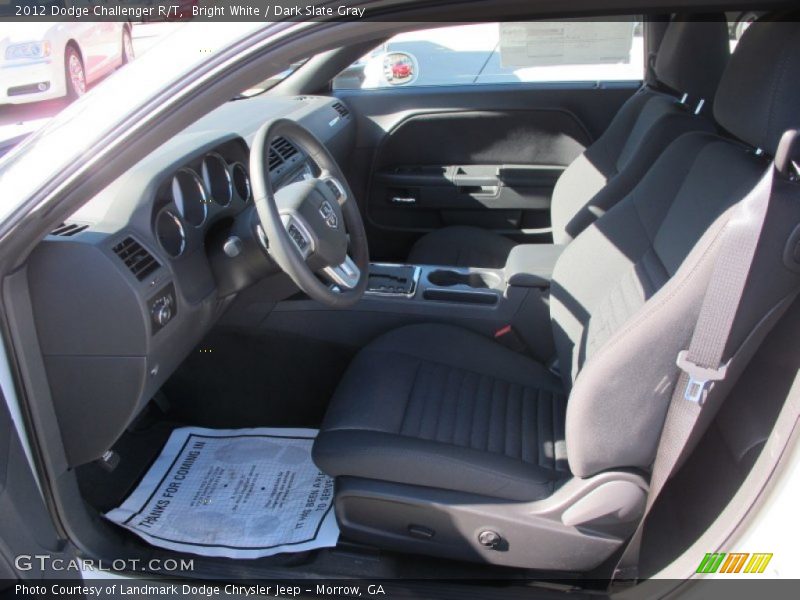 Bright White / Dark Slate Gray 2012 Dodge Challenger R/T