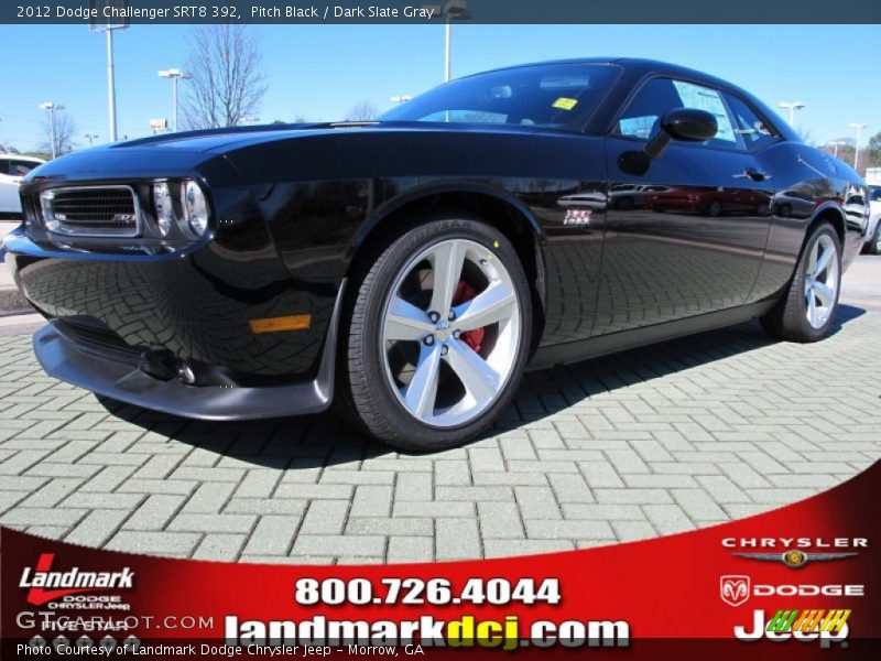 Pitch Black / Dark Slate Gray 2012 Dodge Challenger SRT8 392
