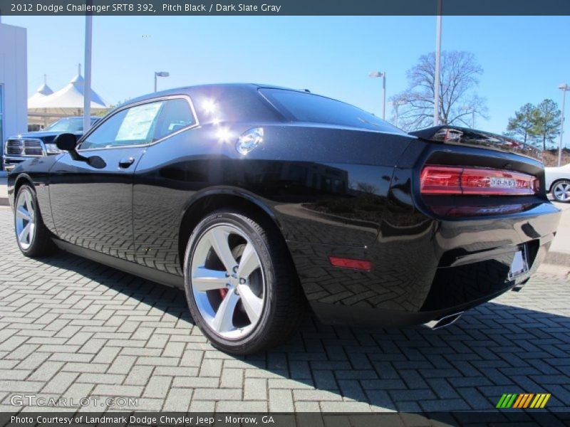 Pitch Black / Dark Slate Gray 2012 Dodge Challenger SRT8 392