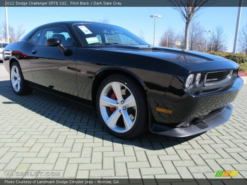 Pitch Black / Dark Slate Gray 2012 Dodge Challenger SRT8 392