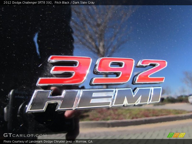 Pitch Black / Dark Slate Gray 2012 Dodge Challenger SRT8 392