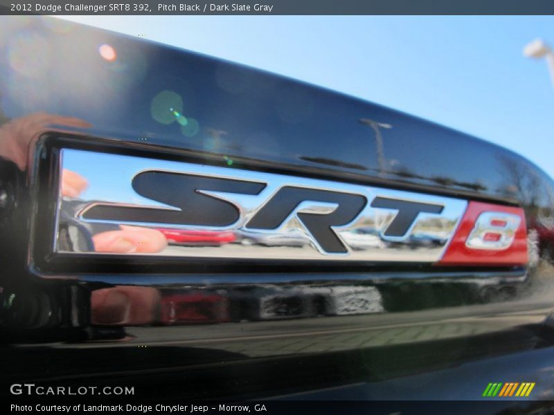 Pitch Black / Dark Slate Gray 2012 Dodge Challenger SRT8 392