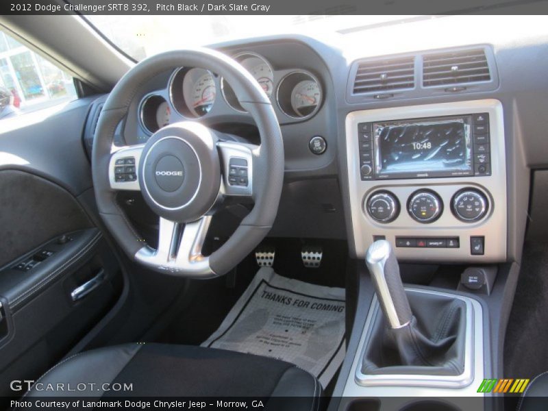 Pitch Black / Dark Slate Gray 2012 Dodge Challenger SRT8 392