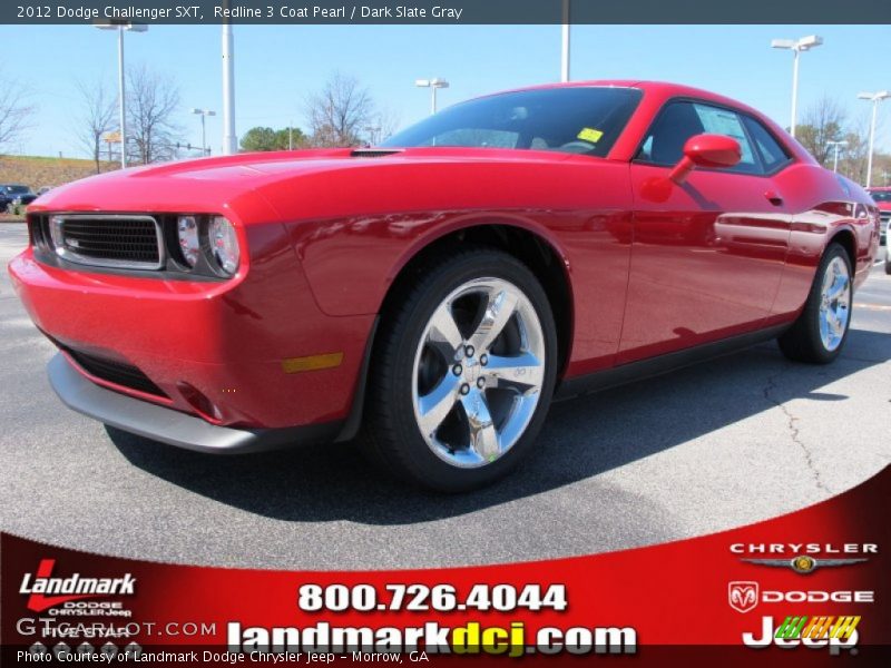 Redline 3 Coat Pearl / Dark Slate Gray 2012 Dodge Challenger SXT