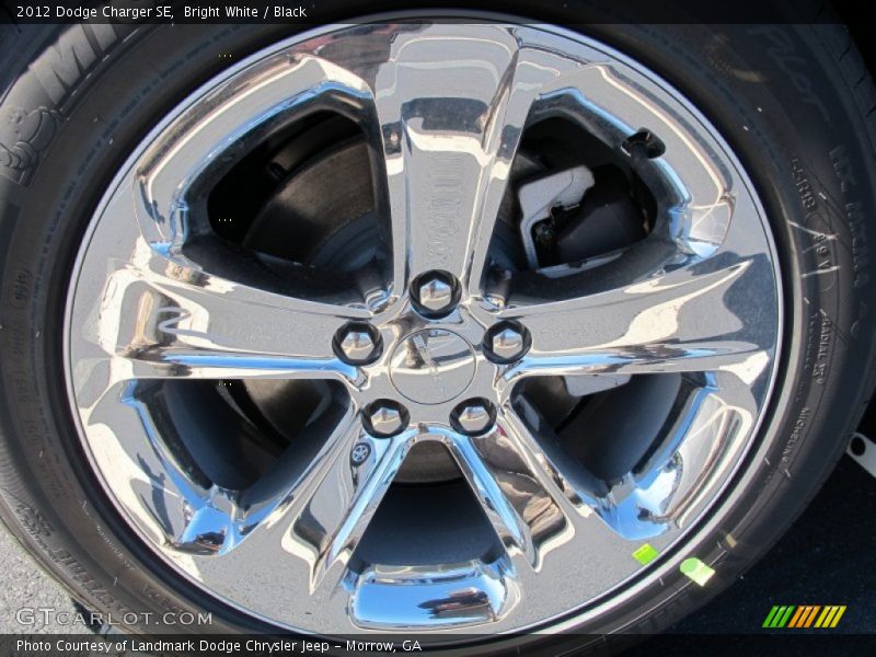 Bright White / Black 2012 Dodge Charger SE