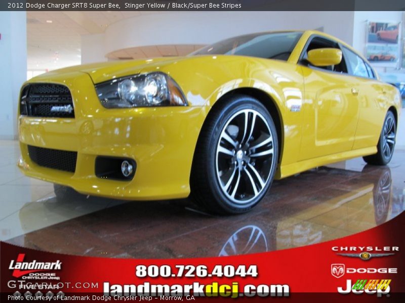 Stinger Yellow / Black/Super Bee Stripes 2012 Dodge Charger SRT8 Super Bee