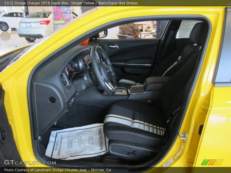  2012 Charger SRT8 Super Bee Black/Super Bee Stripes Interior
