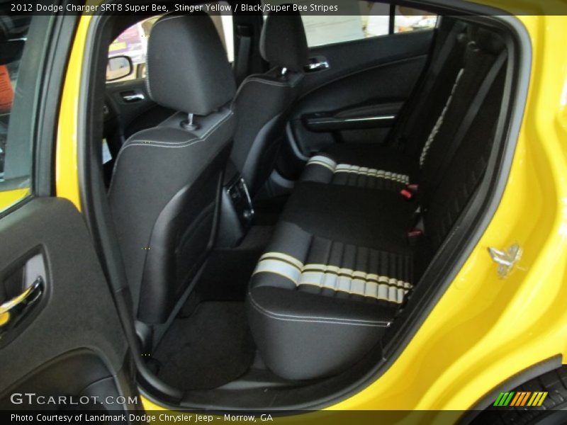 Rear Seat of 2012 Charger SRT8 Super Bee