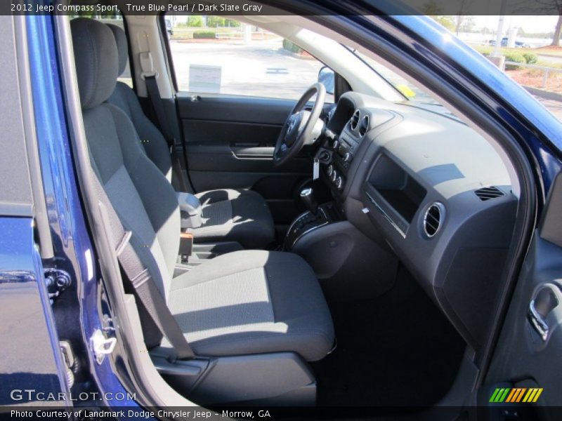 True Blue Pearl / Dark Slate Gray 2012 Jeep Compass Sport