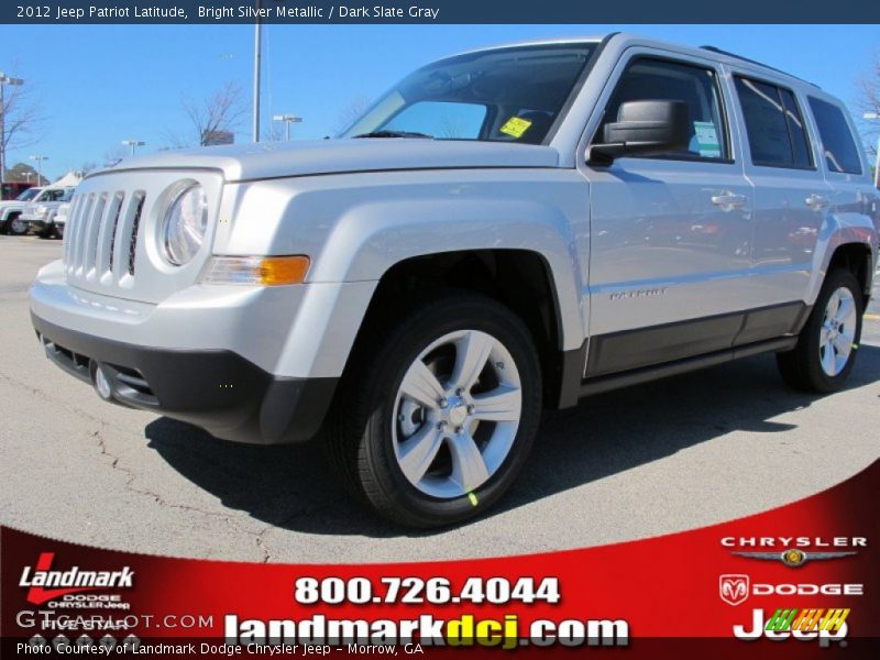 Bright Silver Metallic / Dark Slate Gray 2012 Jeep Patriot Latitude