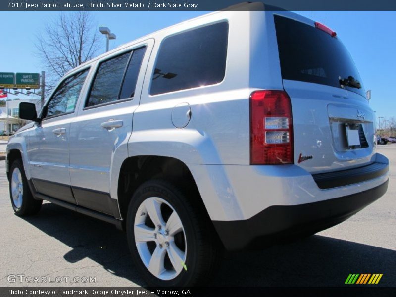 Bright Silver Metallic / Dark Slate Gray 2012 Jeep Patriot Latitude