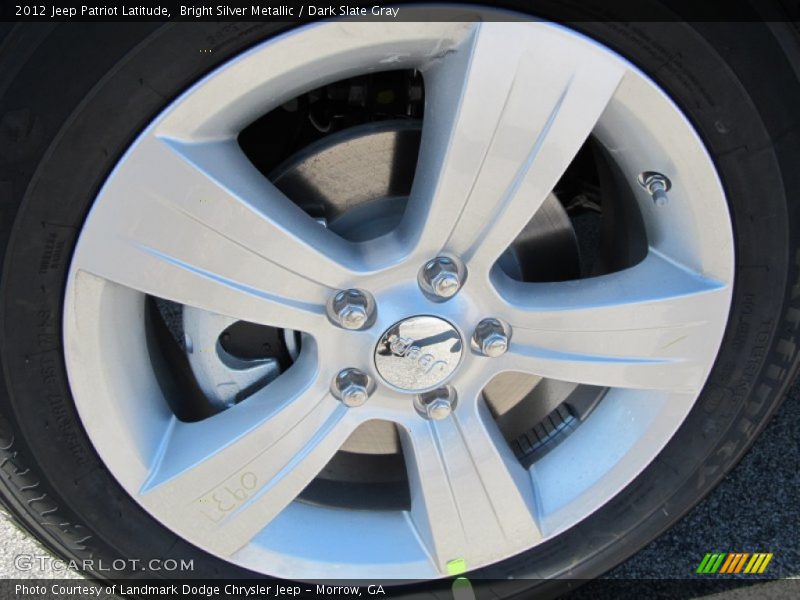 Bright Silver Metallic / Dark Slate Gray 2012 Jeep Patriot Latitude