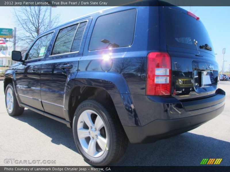 True Blue Pearl / Dark Slate Gray 2012 Jeep Patriot Latitude