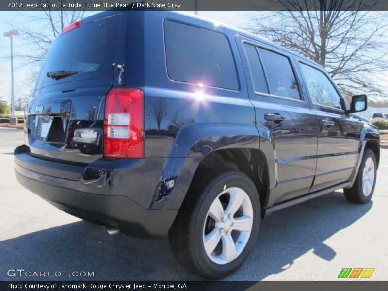 True Blue Pearl / Dark Slate Gray 2012 Jeep Patriot Latitude