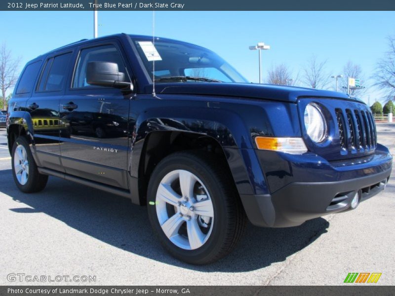 True Blue Pearl / Dark Slate Gray 2012 Jeep Patriot Latitude