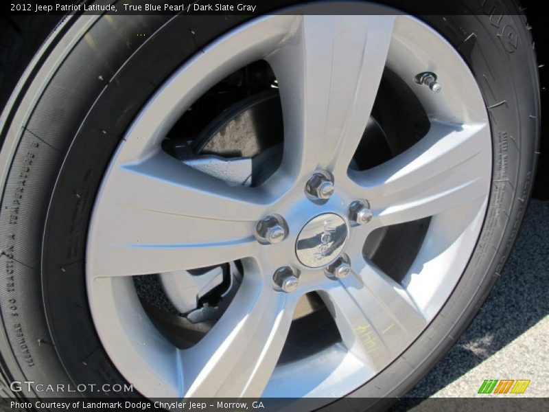 True Blue Pearl / Dark Slate Gray 2012 Jeep Patriot Latitude
